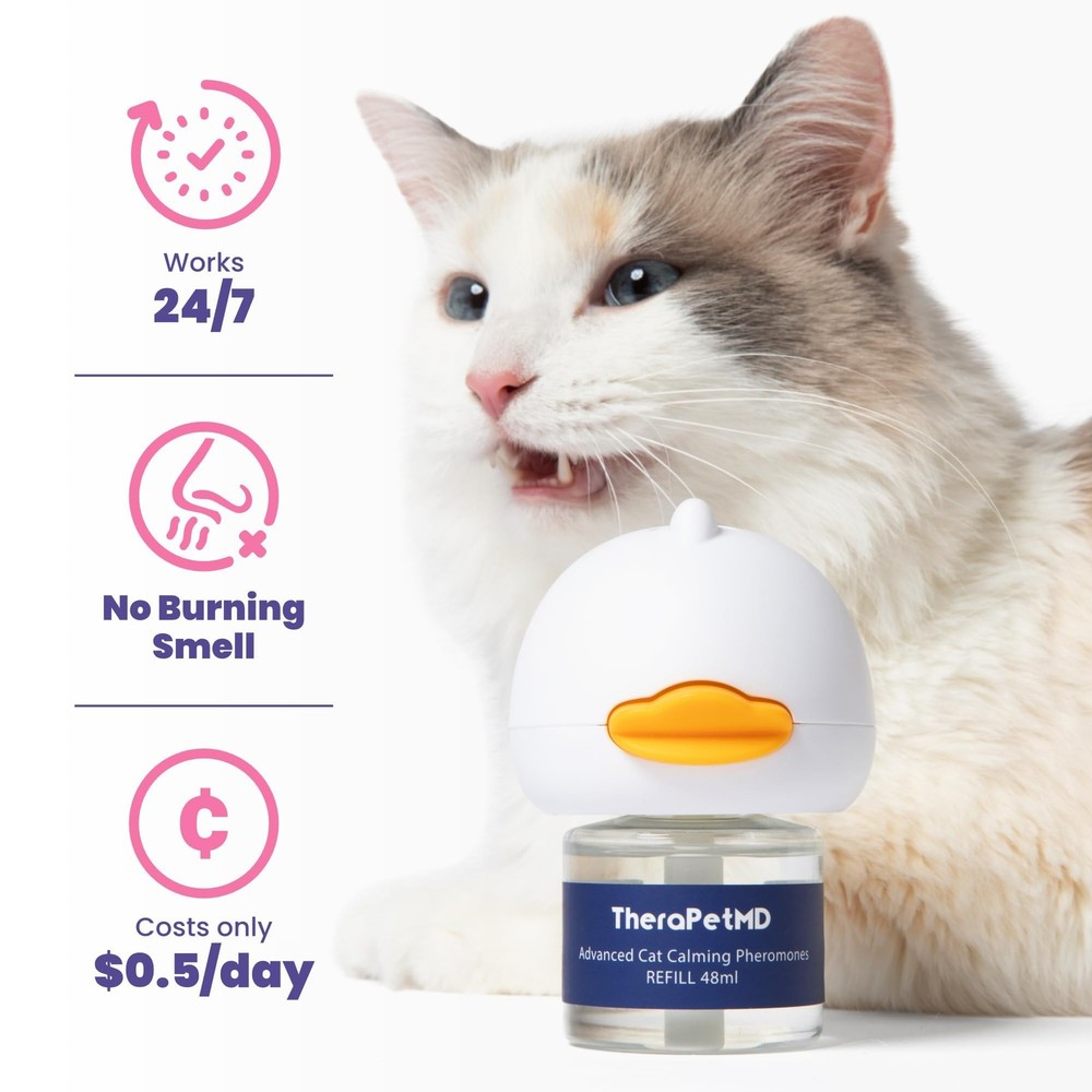 - Cat Calming Diffuser Pheromone Kit - Multi Cat Anxiety Relief Stress Reduct...