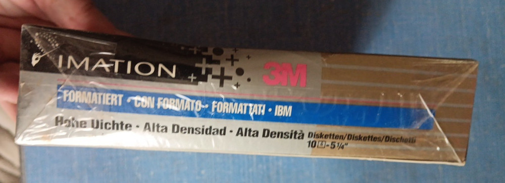 NIB~Imation 3M/IBM Formatted/High-Density 3.5" DS HD Diskettes/1.44 MB • 10