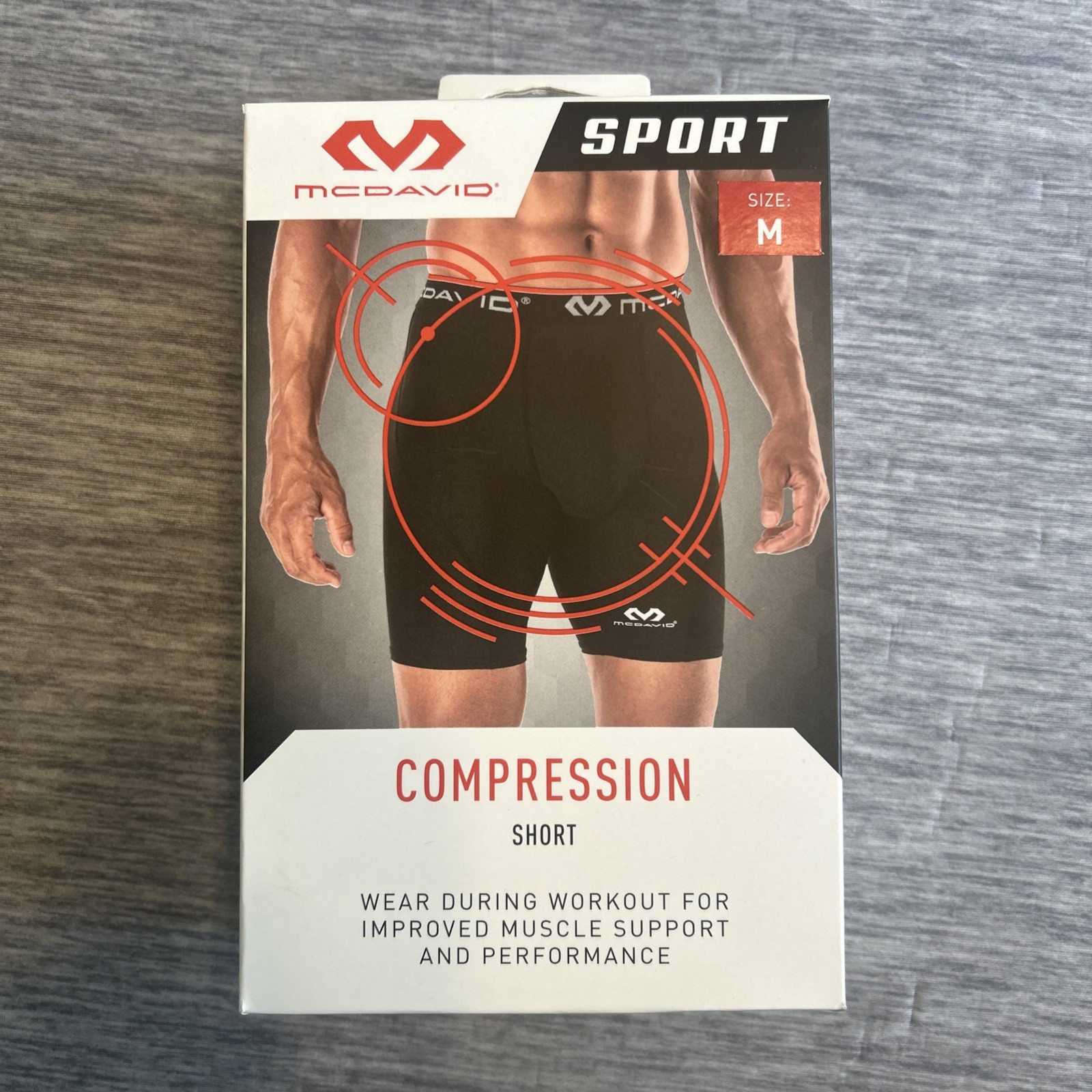 🔥NEW🔥 McDavid Sport Compression Short, Black, Male, AdultSize: M 32/34