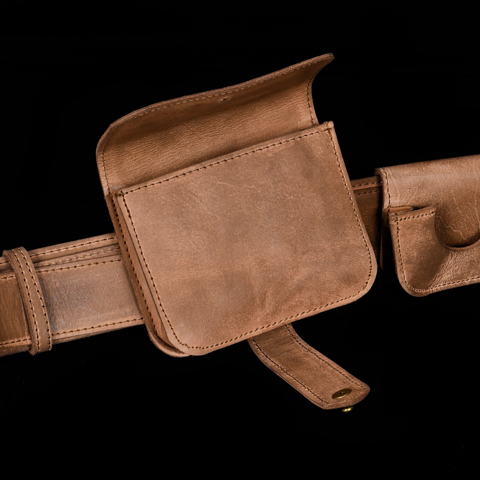 Mandalorian Belt with Holster Brown Leather Cosplay Costume Prop for Adult Men