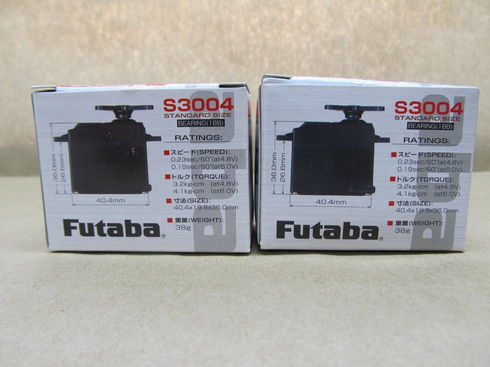 Two Futaba S3004 Servos