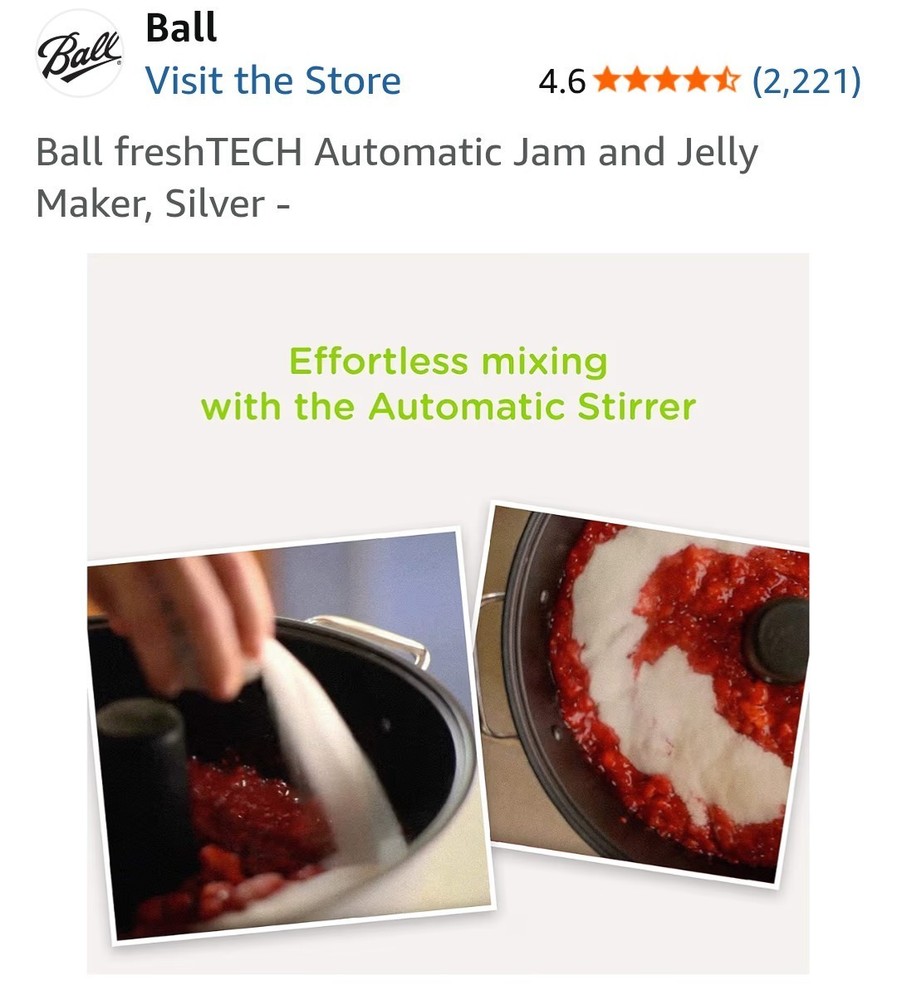 Ball FreshTech Jam & Jelly Maker