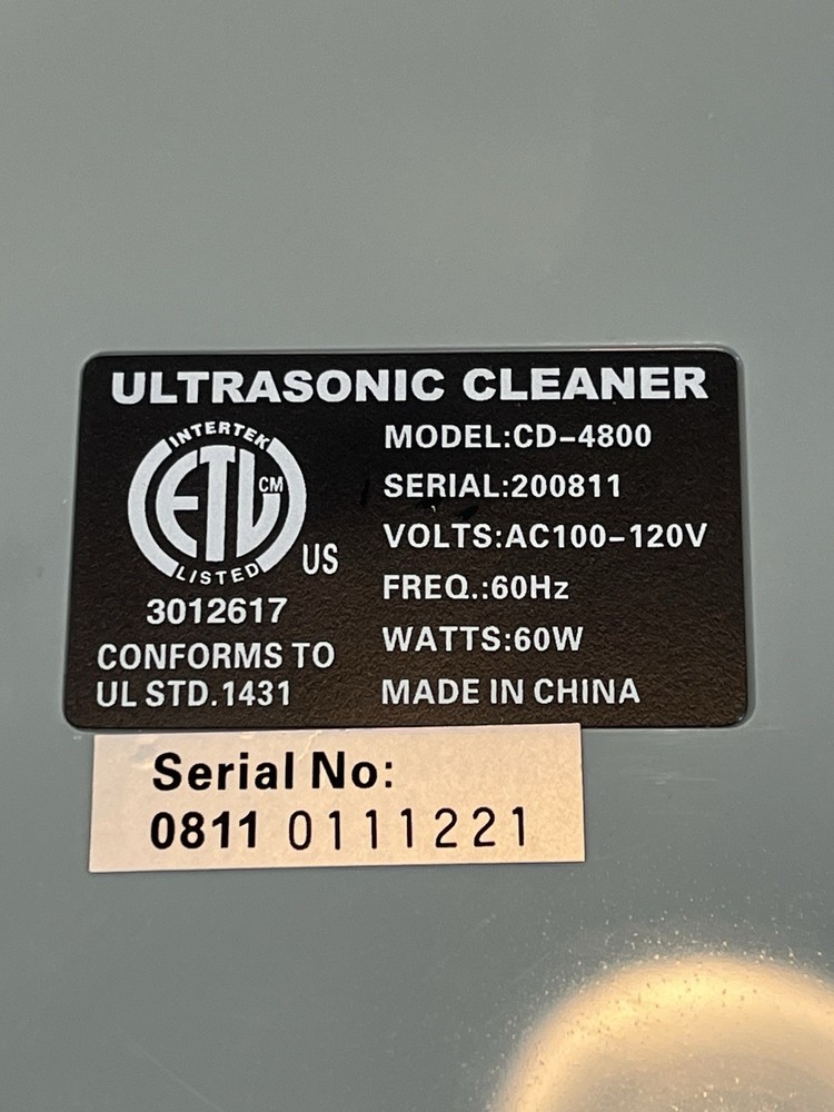 SharperTek CD-4800 Ultrasonic Cleaner Digital