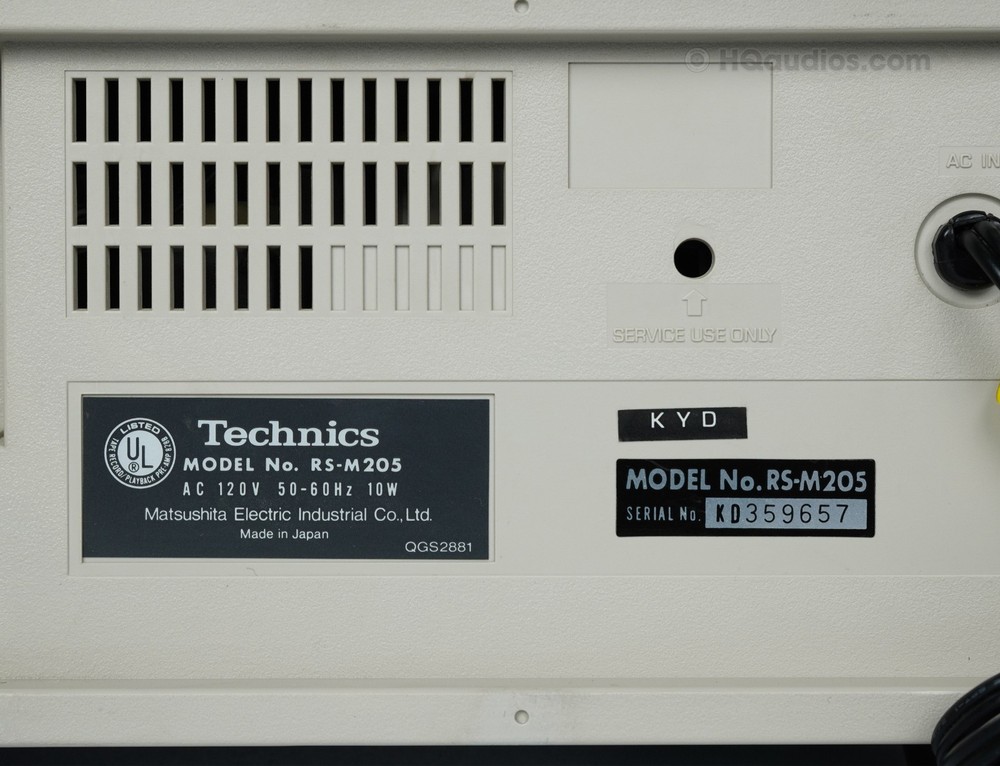 Technics M205 Stereo Cassette Deck – Fully Serviced & Restored – 1-Year WRT