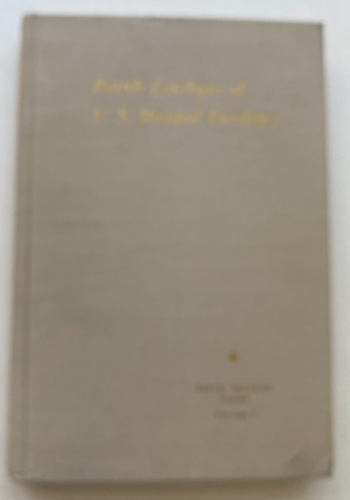 Bartels Catalogue of U.S. Stamped Envelopes Vol. 1 & 2 by Prescott Holden Thorp