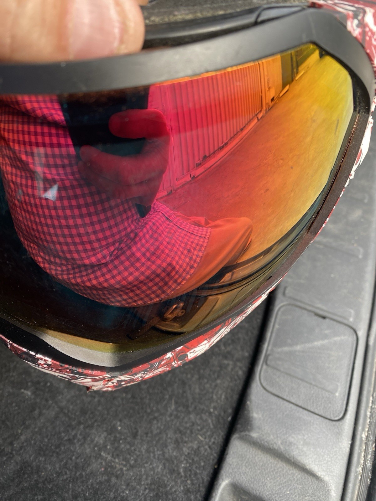 Empire EVS Paintball Mask - Gold & red lens