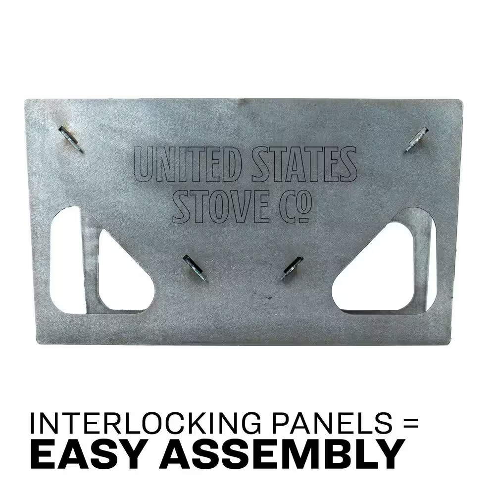 US12VP Portable Collapsible Rectangular Fire Pit