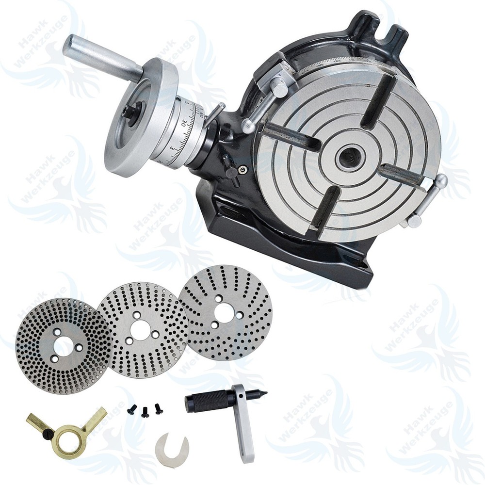 Rotary Table 6" Precision Horizontal Vertical & Index plates set, dividing plate