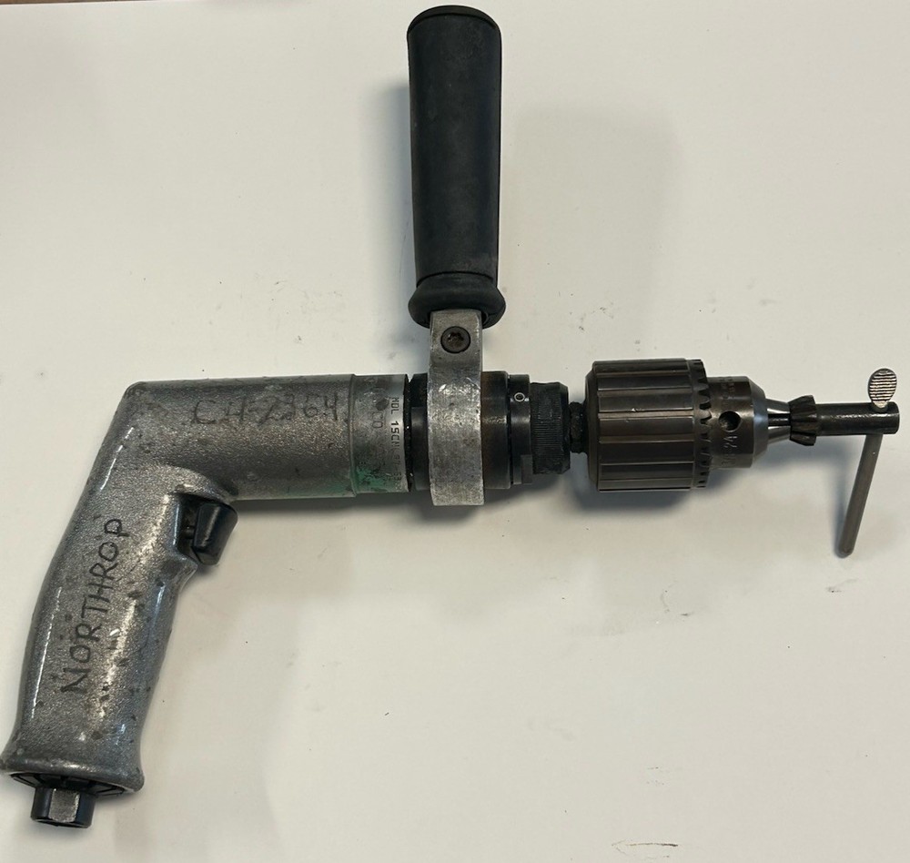 Dotco Pneumatic Drill 500 Rpms 1/2” Chuck Handle Aircraft Tools