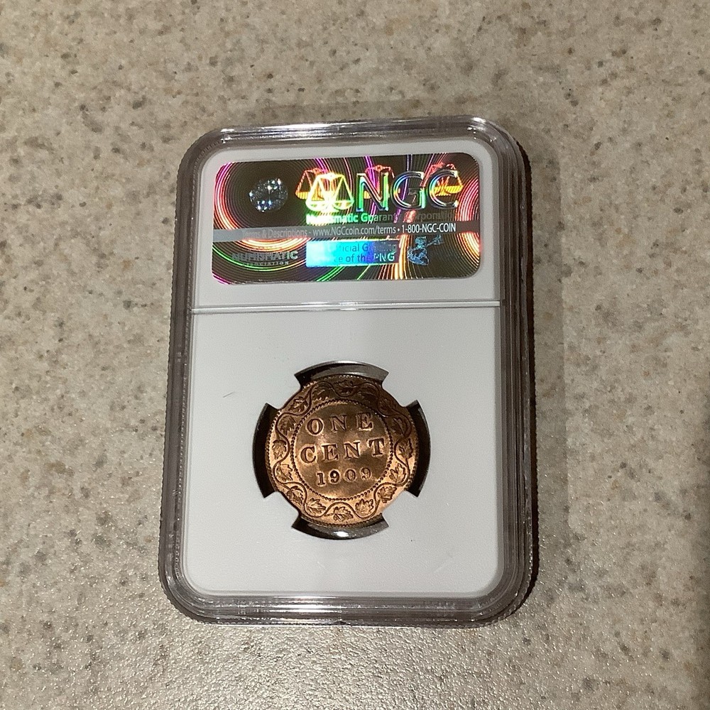 1909 Canada One Cent NGC MS63RB