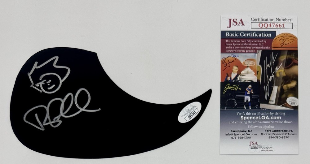 RYAN CABRERA HAND SIGNED AUTOGRAPH ACOUSTIC PICKGUARD WITH JSA COA