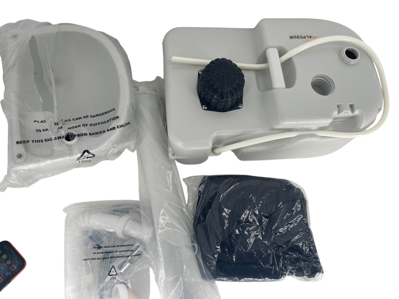 Alpcour Portable Camping Sink Travel Hygiene Station Basin 5 Gallon Water Capaci