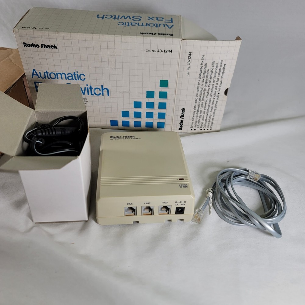 Radio Shack Automatic Fax Switch 43-1244