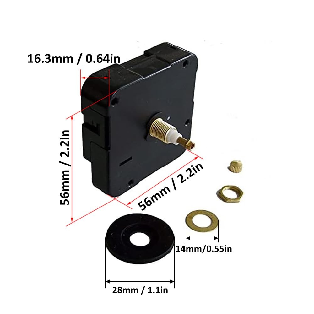 17 inch Large Hands and High Torque Clock Movement Combo