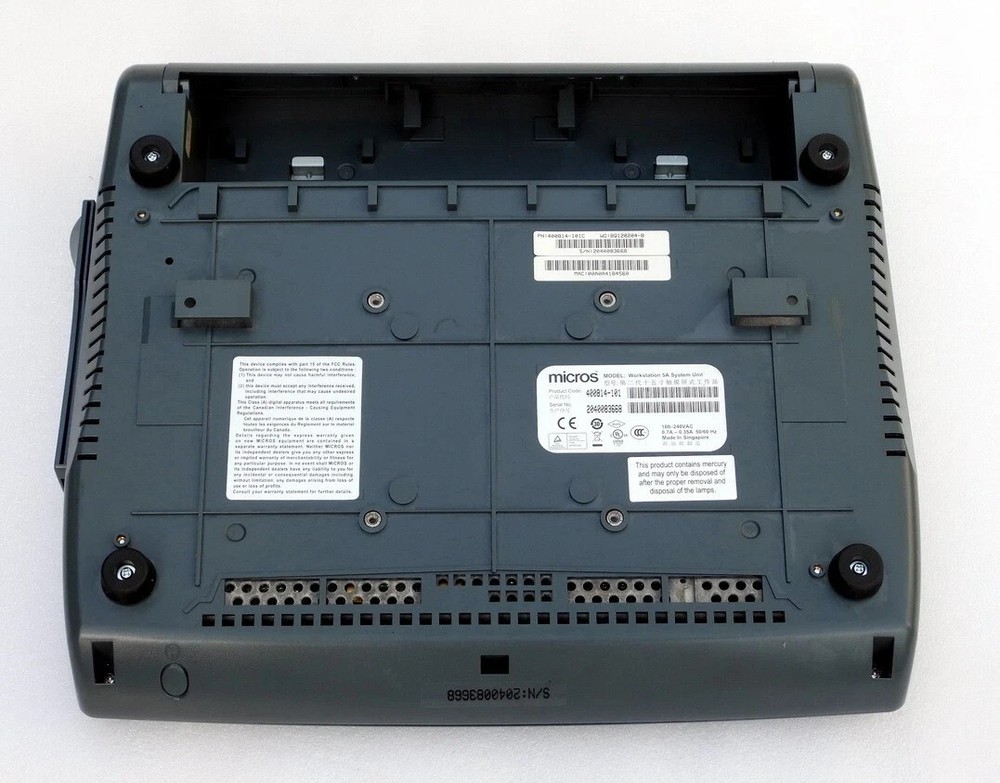 MICROS WORKSTATION 5A SYSTEM UNIT DIGITAL DISPLAY TOUCHSCREEN POS COMPUTER