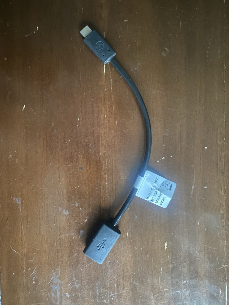 Genuine OEM Mercedes Benz USB-C Adapter Media Interface Cable
