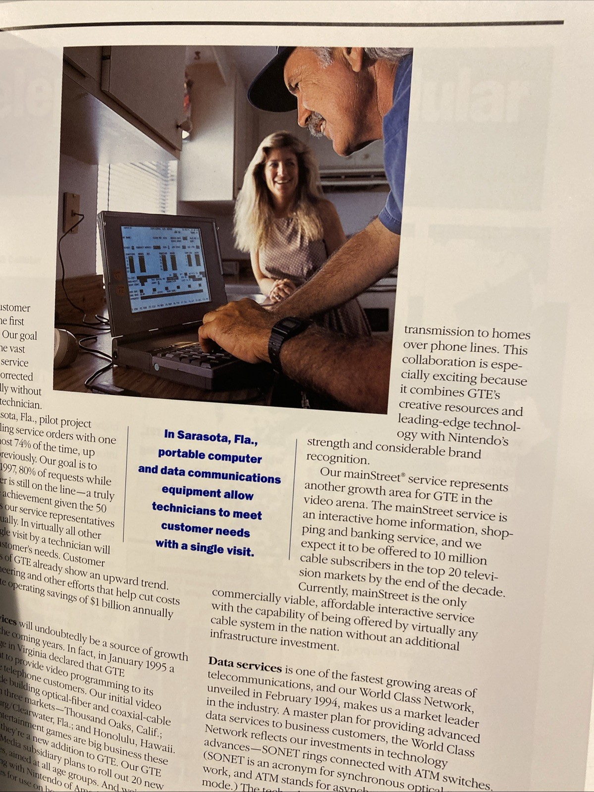 Vtg 1994 Annual Report GTE Corp Stamford, CT 49 pgs Full Color SEC From 10K