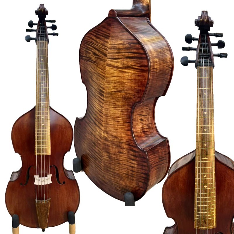 SONG Hand-made 6 string 25" Viola da Gamba, solid wood 1/2 Cello #16058