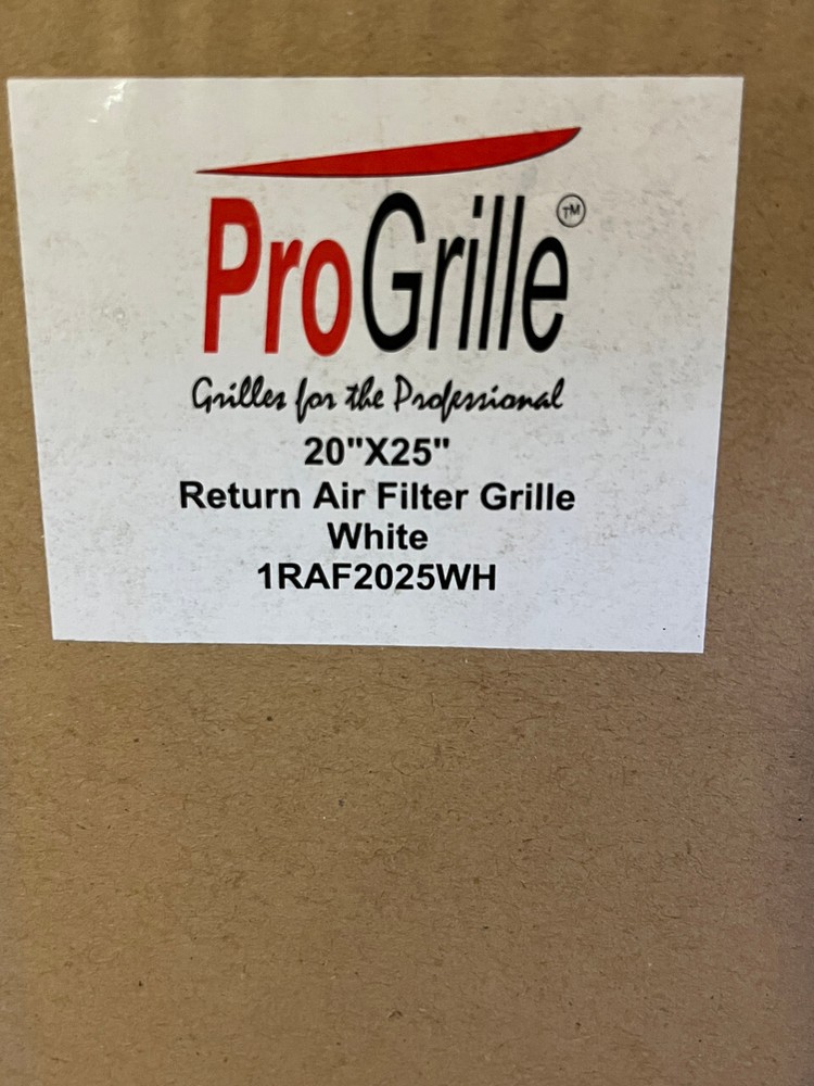 Return Air Filter Grill 20" x 25"