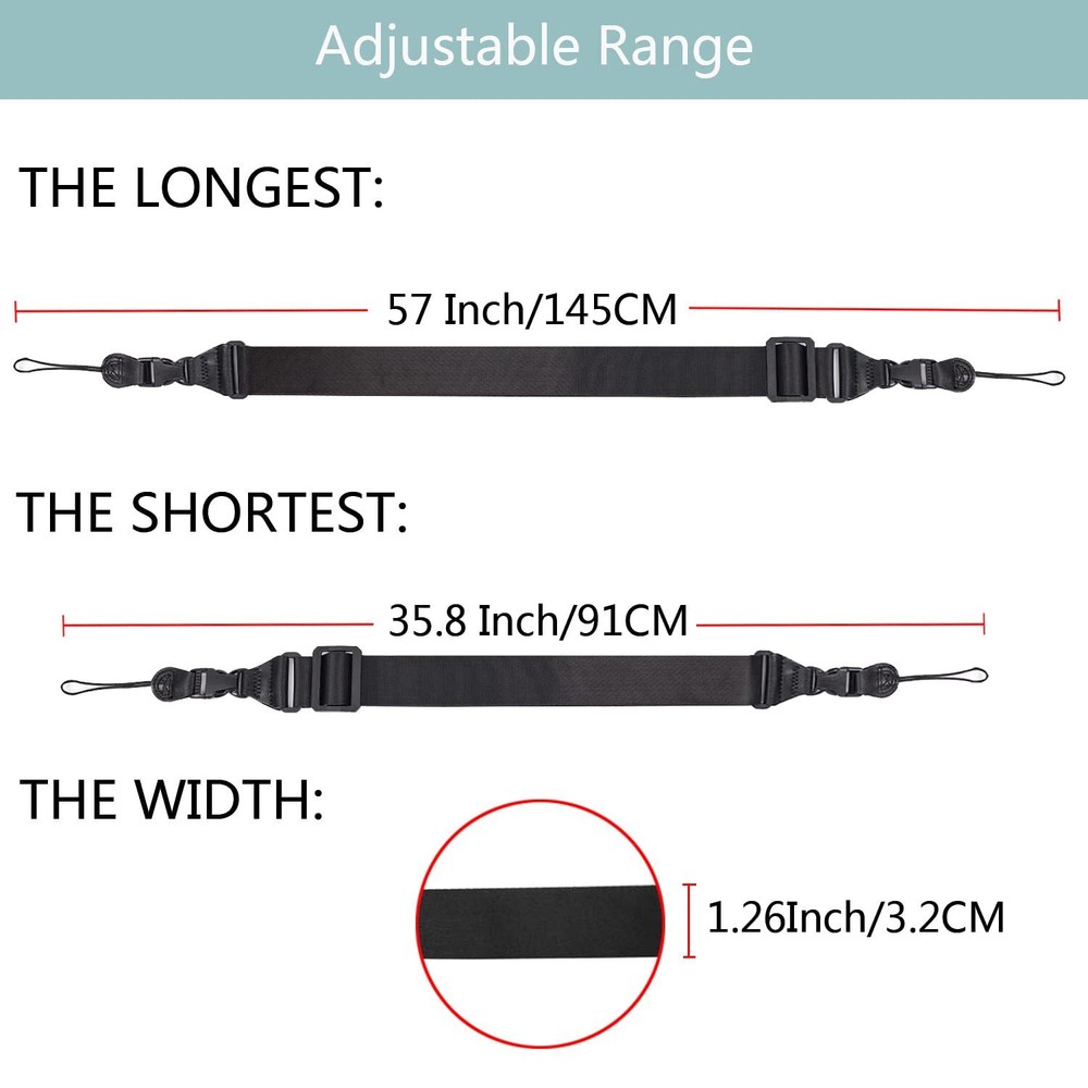 3 Pack Adjustable Shoulder Strap Comfortable for iPad Strap Nylon Neck Lanyard