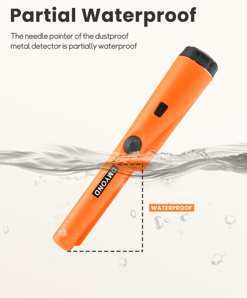 Metal Detector Pinpointer - Professional Waterproof Handheld Pin Pointer Wand...