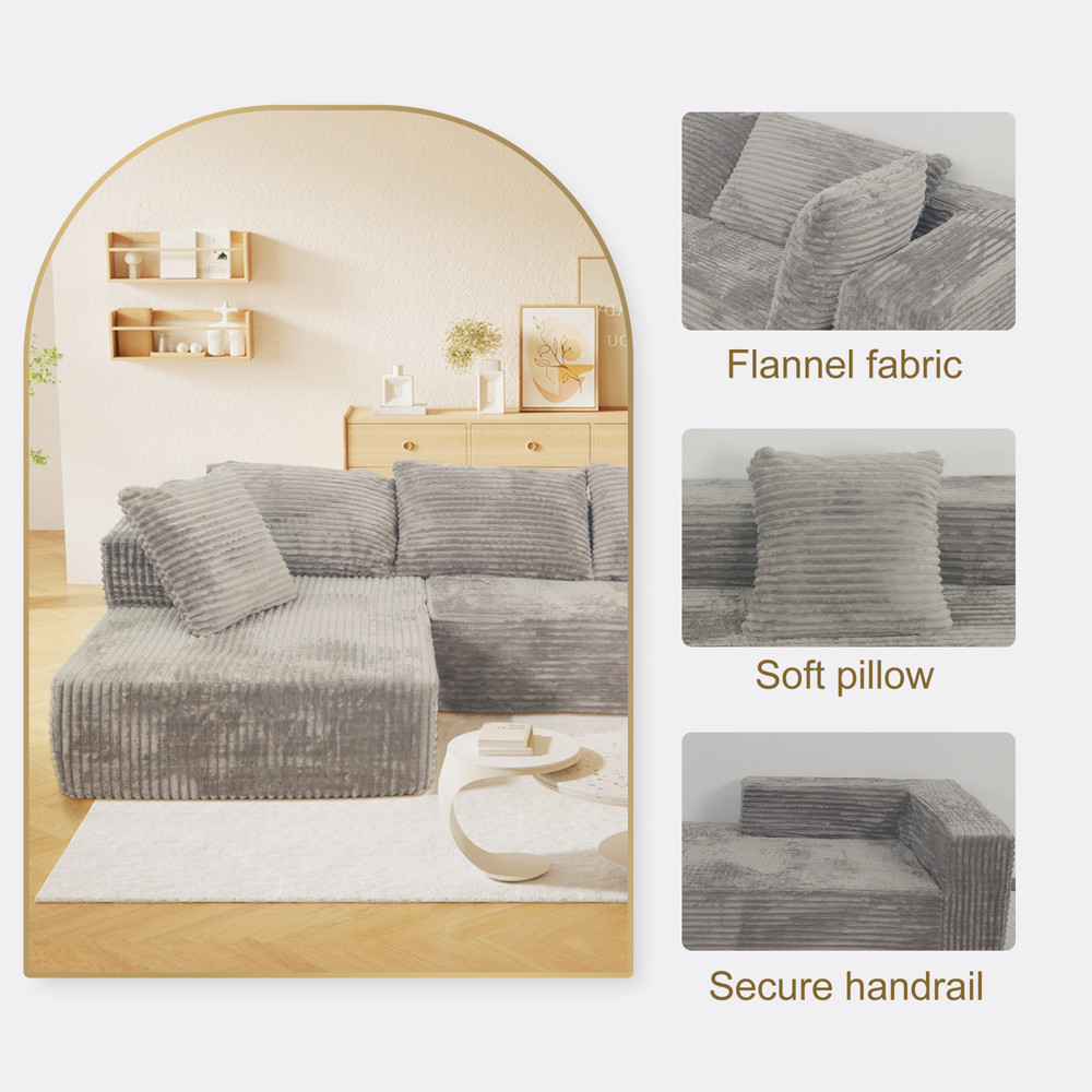Antique Grey Compress foam couch