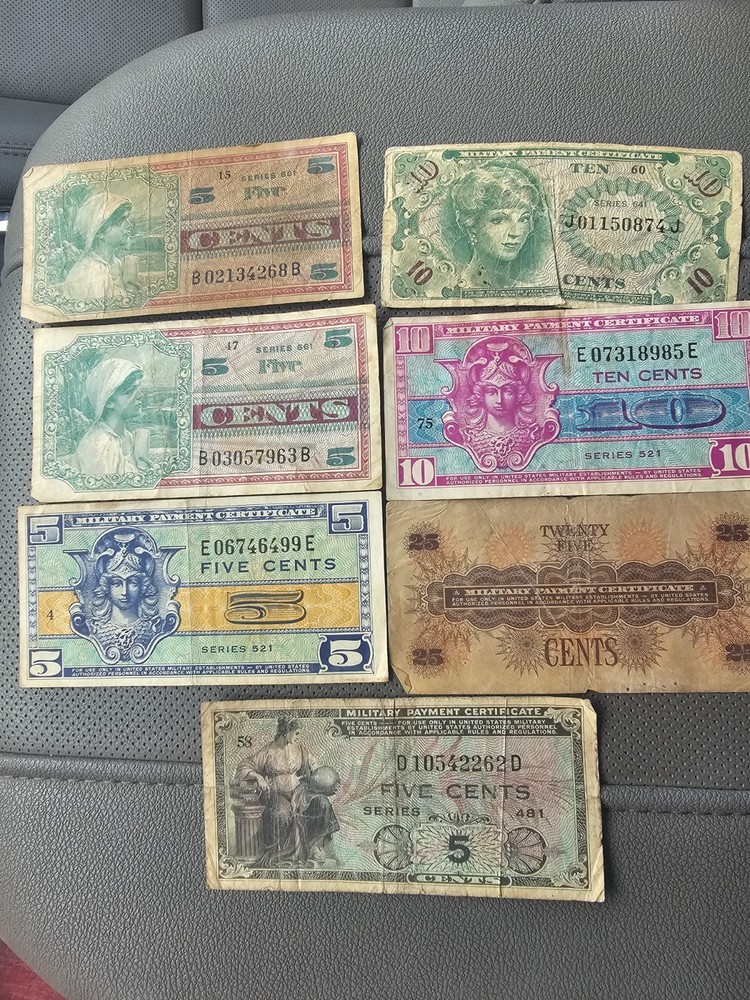7 MILITARY PAYMENT CERTIFICATES