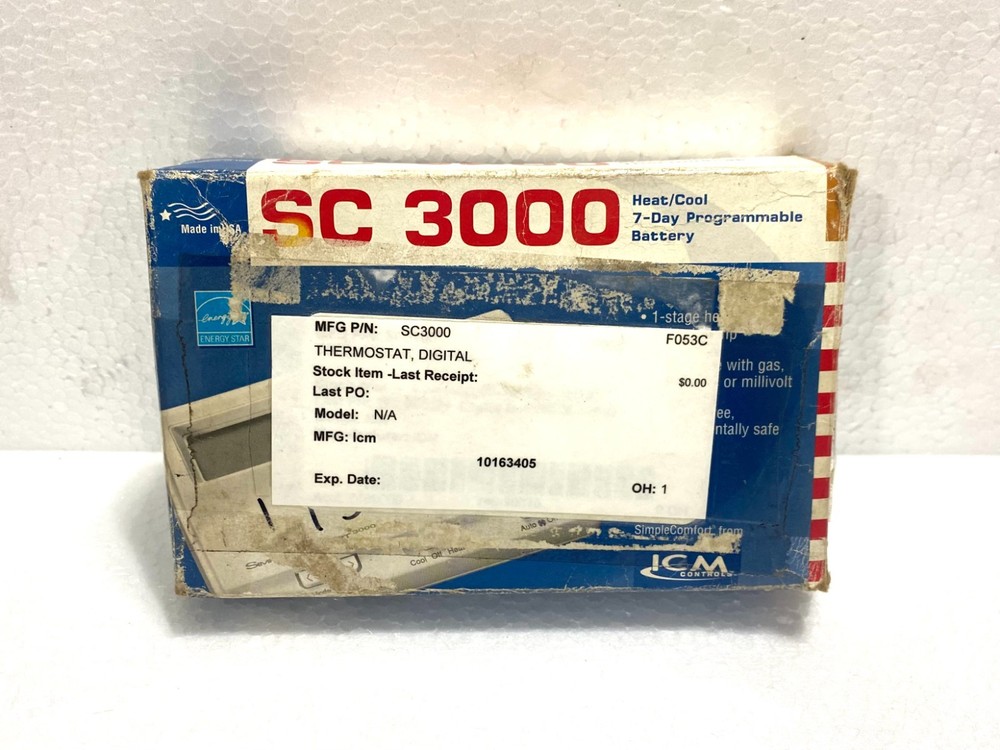 ICM Controls SC3000 Simple Comfort Programmable Thermostat