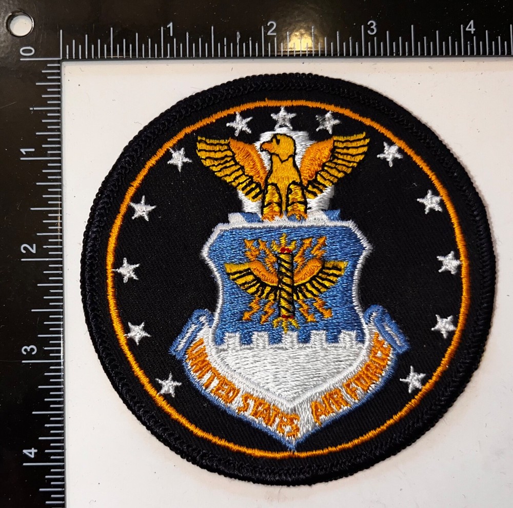 OLDER USAF US Air Force PX BLACK TWILL Patch