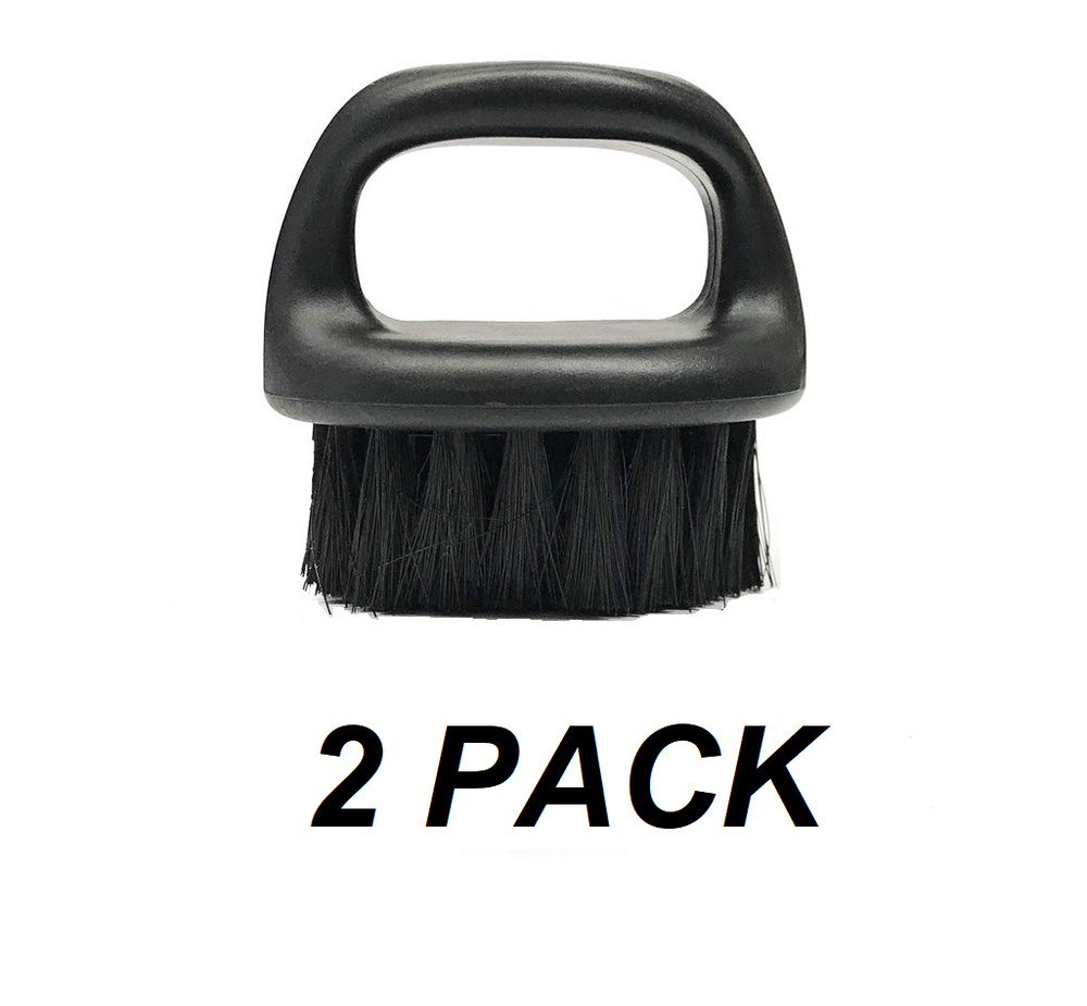 IBC Black Medium Firm Knuckle Brush - 2 PACK