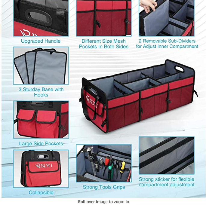 ROYI trunk organizer upgraded version adjustable NEW FS #1