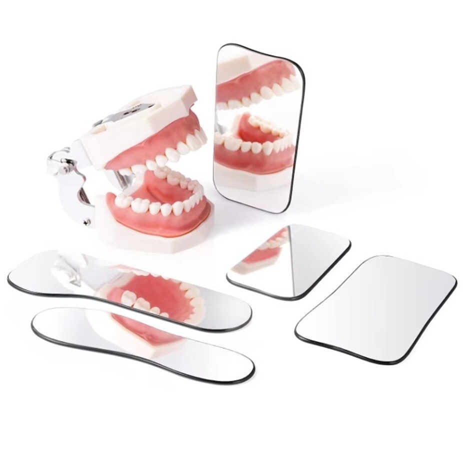 Dental Glass Mouth Mirror Orthodontic Photo Mirrors Intraoral Reflector Set #1-5