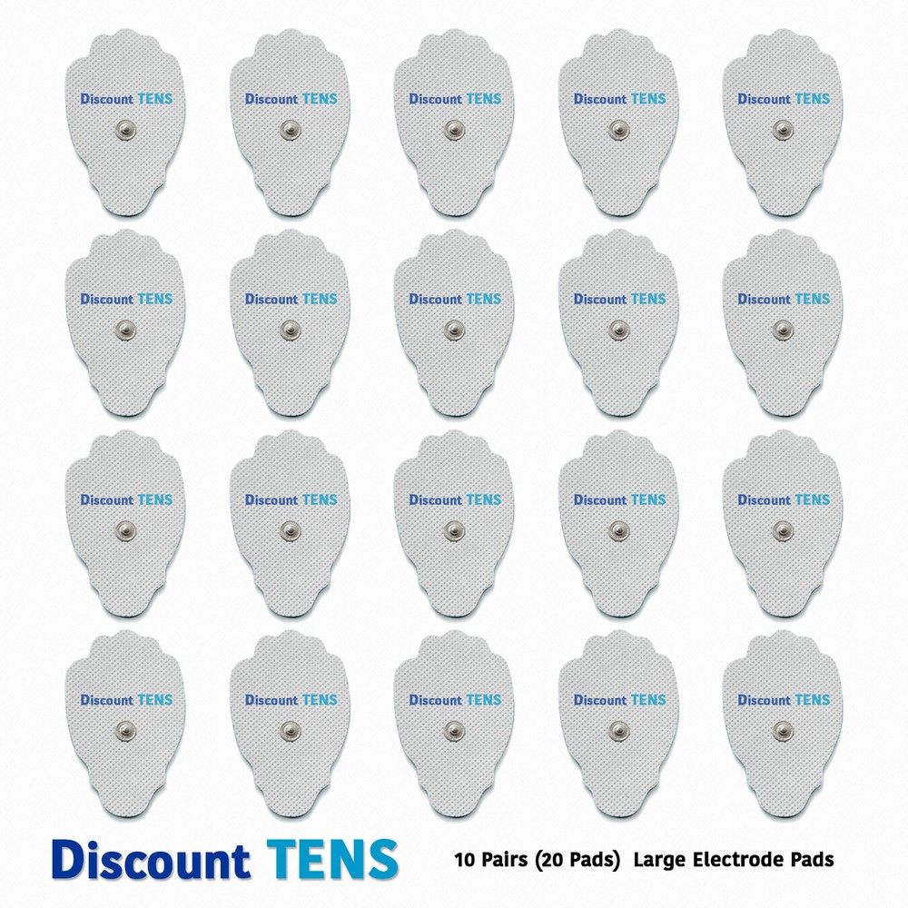TENS Electrodes, Super Value 20 Replacement Electrode Pads for TENS Units, Snap