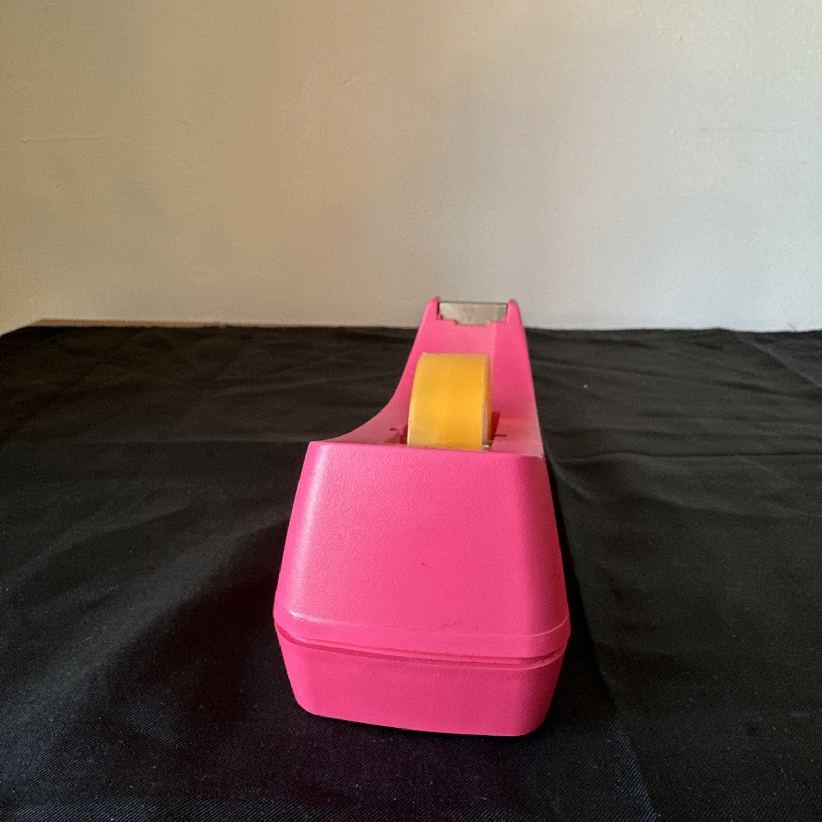 Vintage Scotch Tape Desk Dispenser Carnation Pink Weighted C-38 3M y2k office