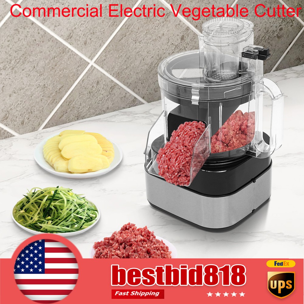 Commercial Electric Vegetable Cutter Food Processor 4 Discs Vegetable Processor
