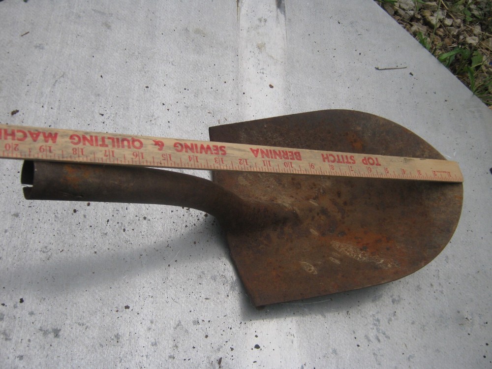 Rustic Rusty Original Vintage Primitive Metal Shovel no handle