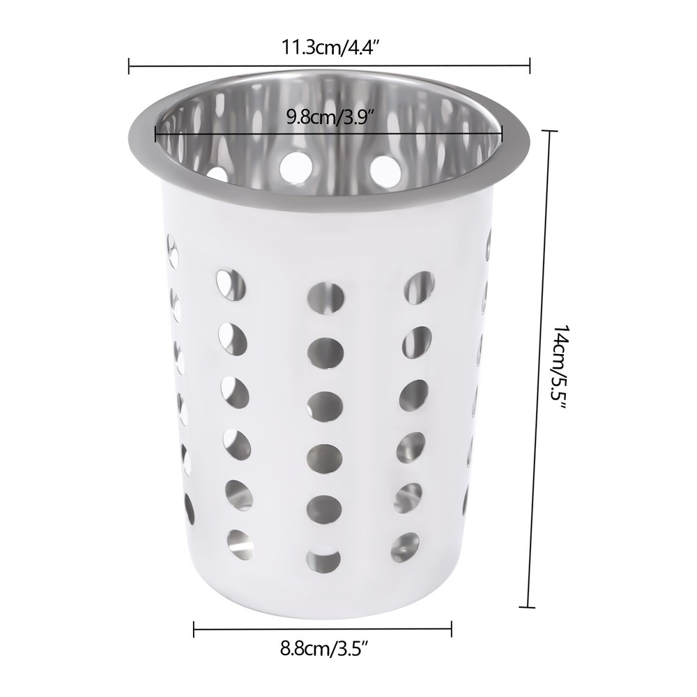 Removable 4 Storage Hole Metal Flatware Holder Flatware Organizer Large Capacity