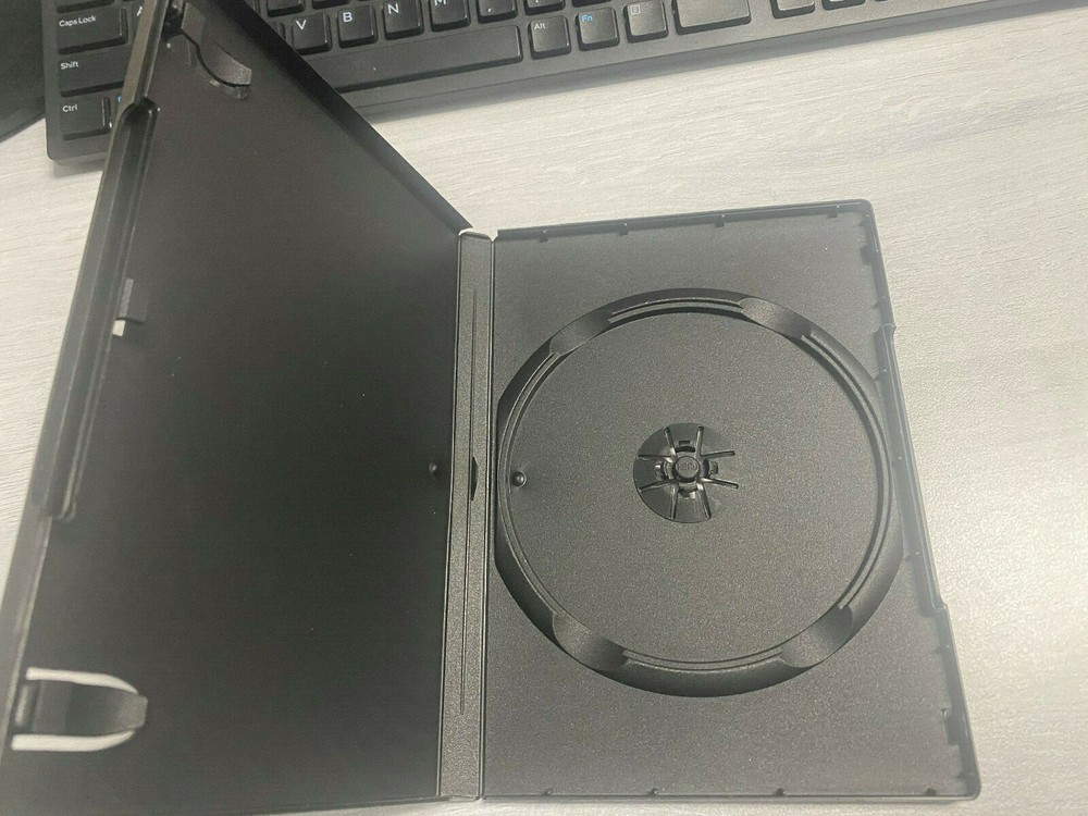 Black Clear Empty DVD Movie Music CD Case Protector Box