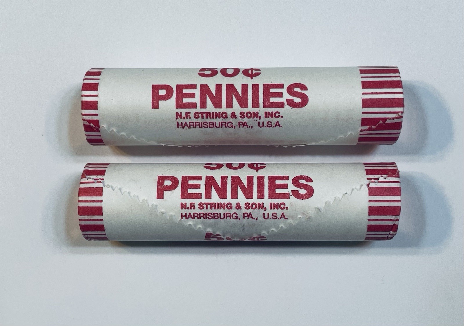 US 2009-D LINCOLN CENT FORMATIVE YEARS BANK WRAPPED BRILLIANT UNC 2 ROLLS