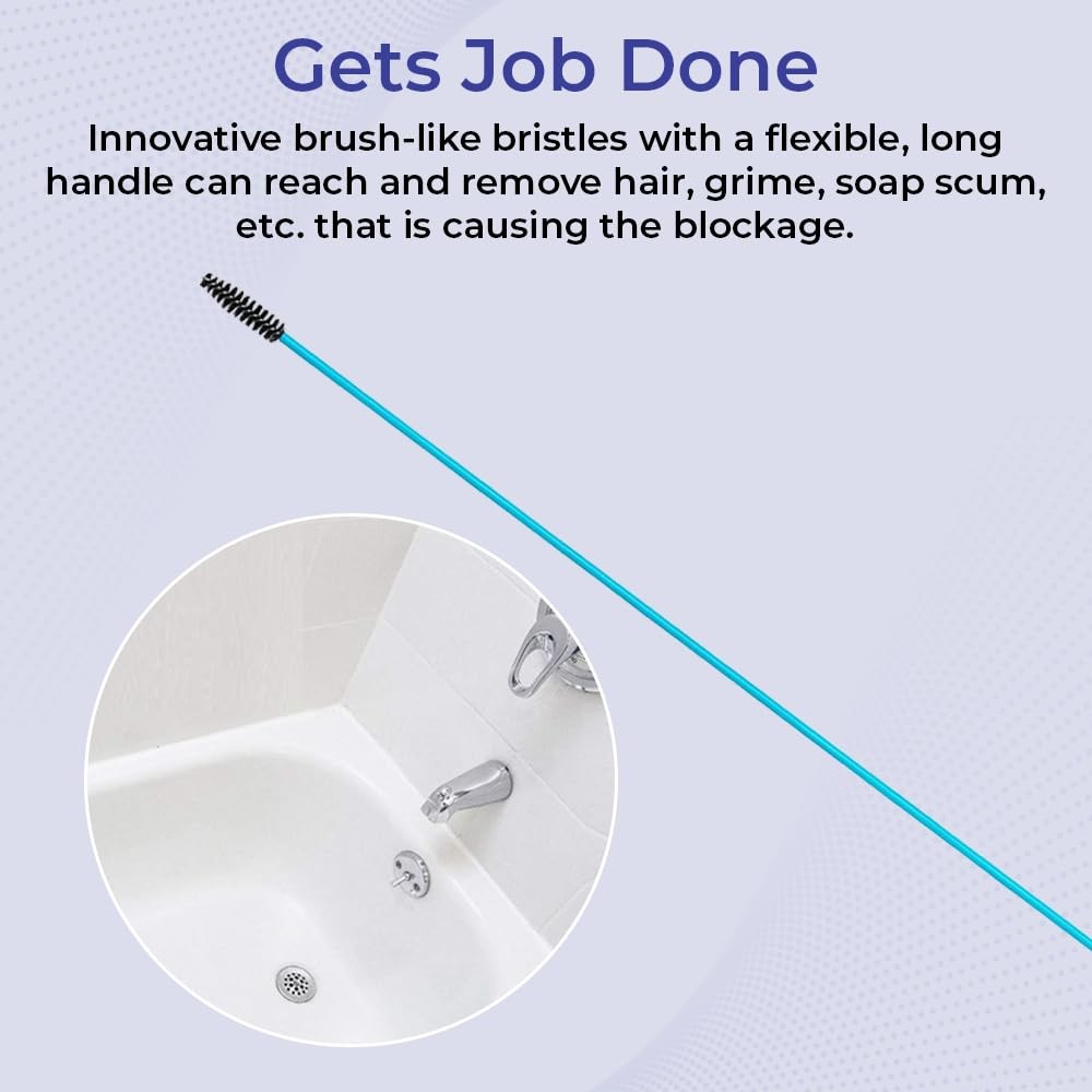 SAGEFINDS Flexible Drain Cleaning Sticks | Quickly Removes Clogs | Effective...