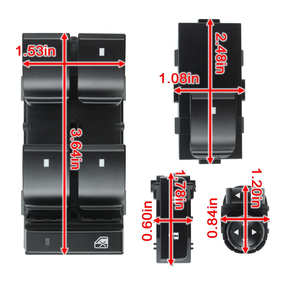 Full Set Power Window Control Switch For Chevy Traverse 2009-2017 HHR 2008-2011