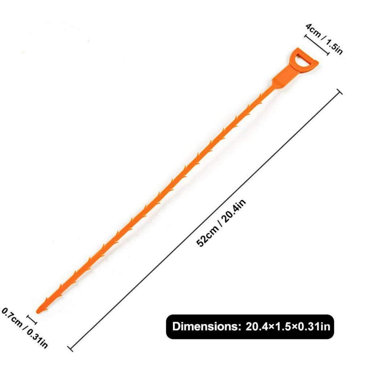 Drain Hair Catcher 20 Inch Drain Snake Shower Drain Hair Trap Clog Remover Lot