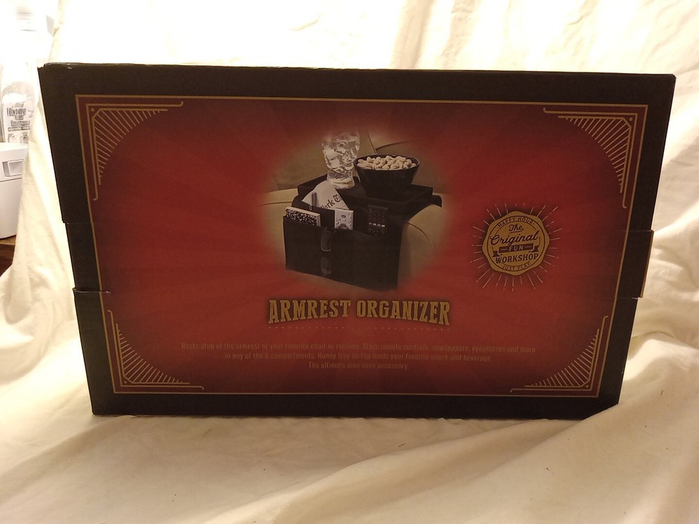 The Original Fun Workshop ARMREST ORGANIZER Couch , 6 Compartments , Top Tray