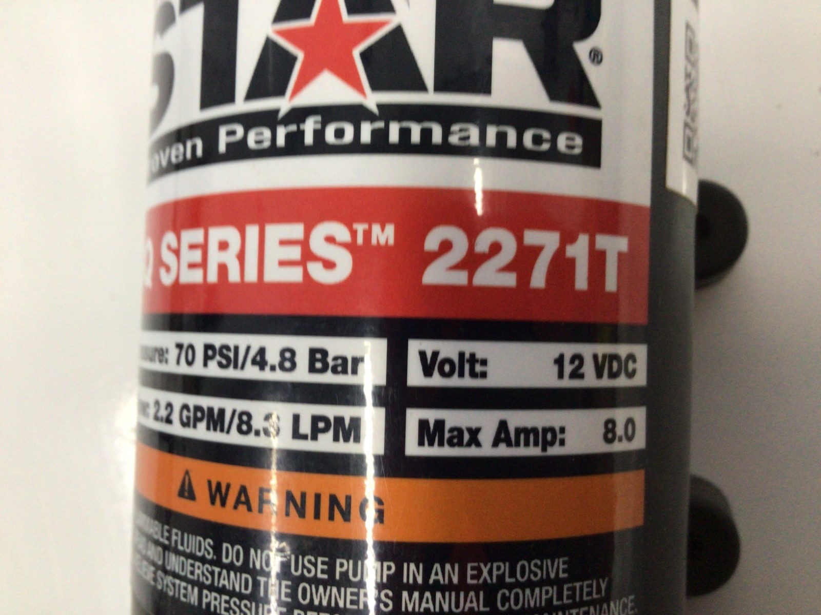 NorthStar NSQ Series 12V On-Demand Sprayer Diaphragm Pump, 2.2 GPM 2682271