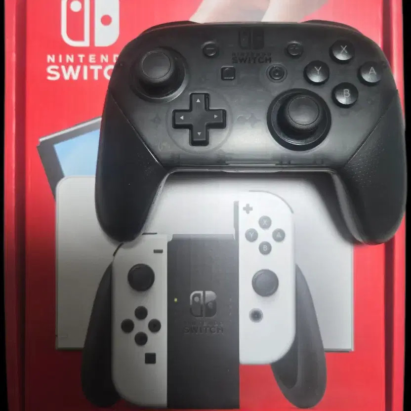 Nintendo Switch OLED White + Pro Controller + 512GB MicroSD Bundle