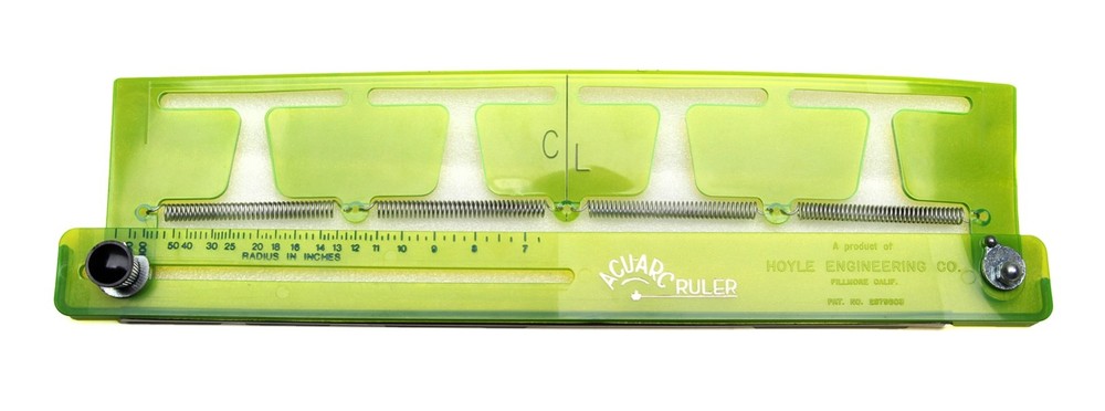 Hoyle Products ACU-ARC Adjustable Radius Ruler Tool