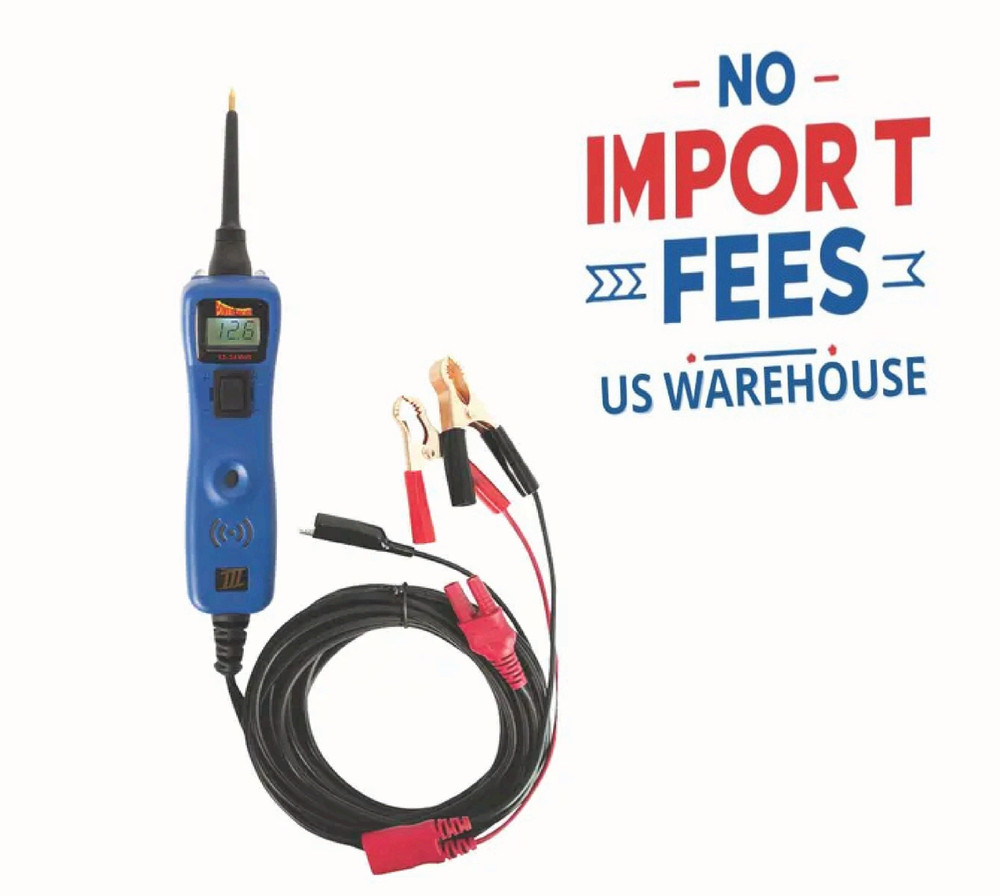3 Voltmeter Test Light Continuity Relay Electrical Circuit Tester - BLUE