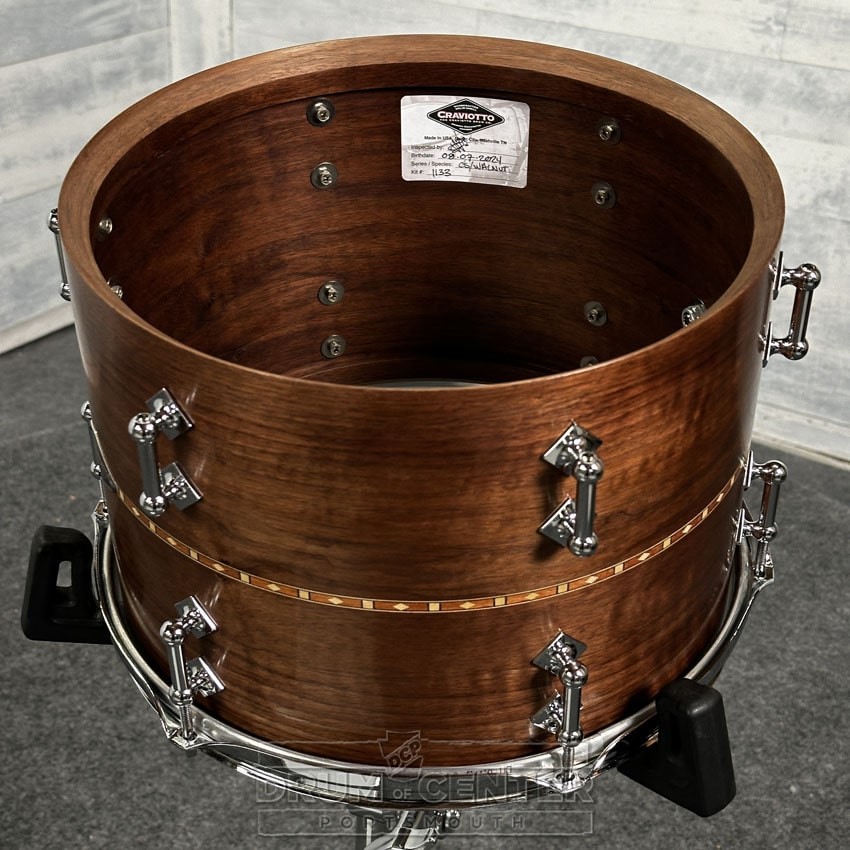 Craviotto Custom Shop Walnut 3pc Drum Set #1133