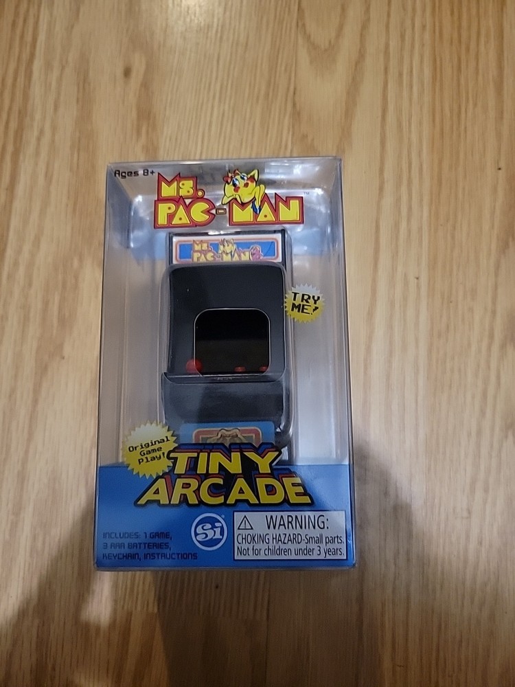 Ms. Pac-Man Tiny Arcade Game Mini Brand New Sealed Needs Battery