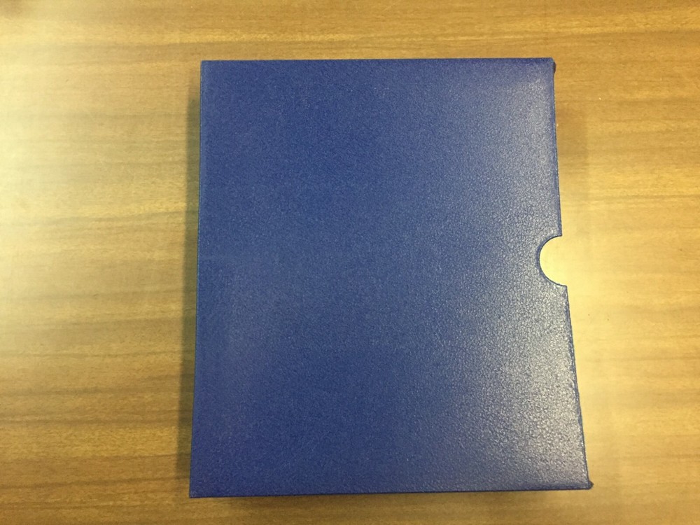 White Ace Stamp Album Binder Dust Case For 100 & 100H Binders, BLUE SLIP CASE